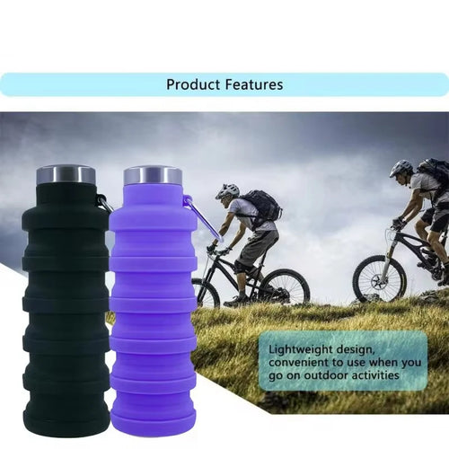 1pc Collapsible Water Bottle-  בקבוק מים מתקפל מסיליקון