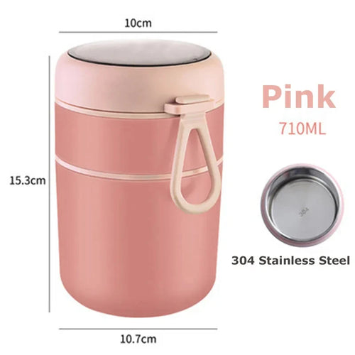 530ml/710ml Food Thermal- קופסה תרמית לנשיאת אוכל חם או קר