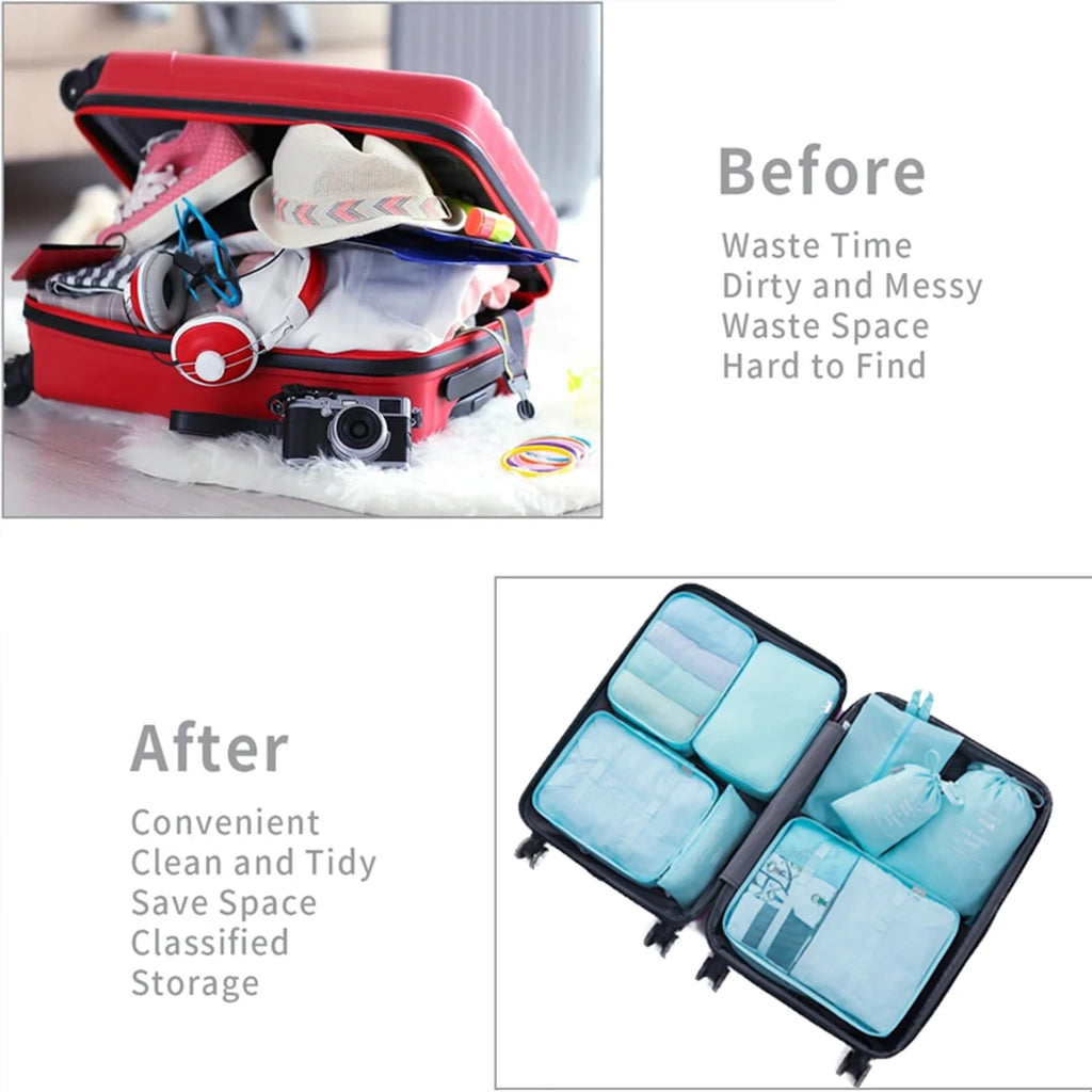 Travel Storage Bag Set – 7-10 Pieces