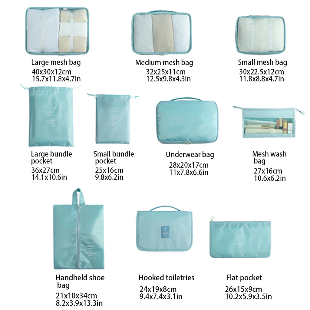 Travel Storage Bag Set – 7-10 Pieces