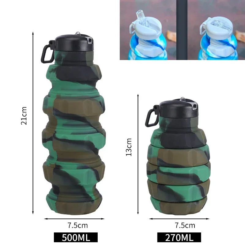 בקבוק סיליקון מתקפל