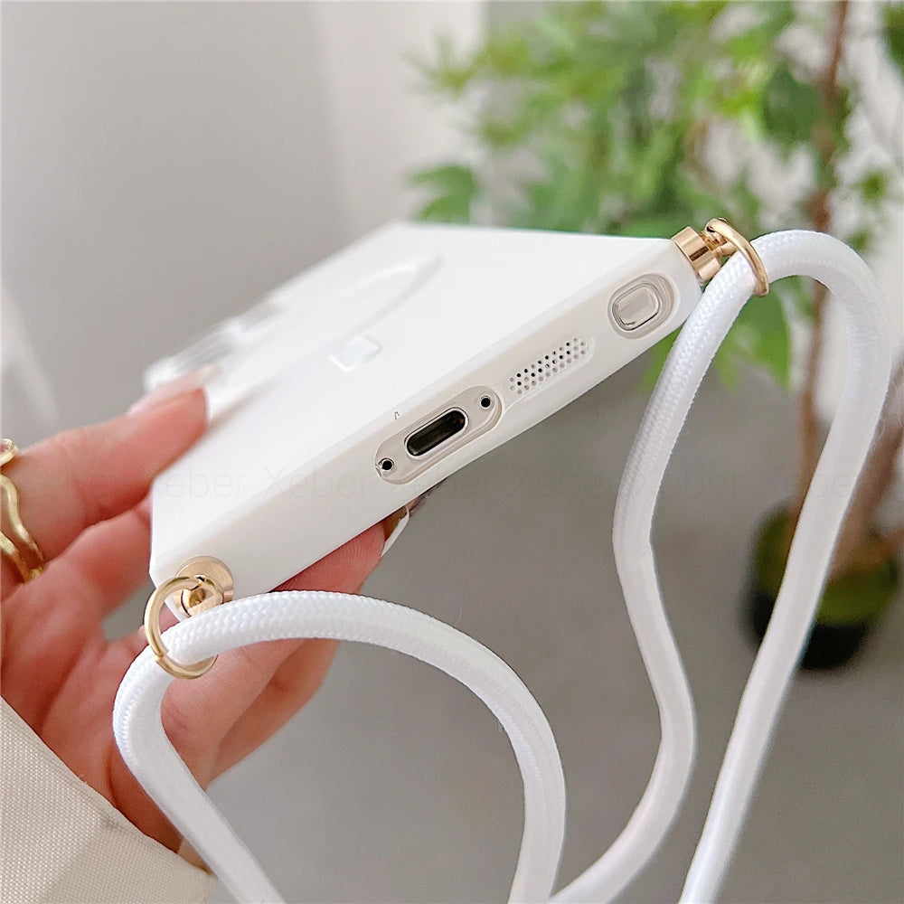 קייס לשרוך/קרוסבודי עם טבעת מגנטית (תואם MagSafe) לסמסונג